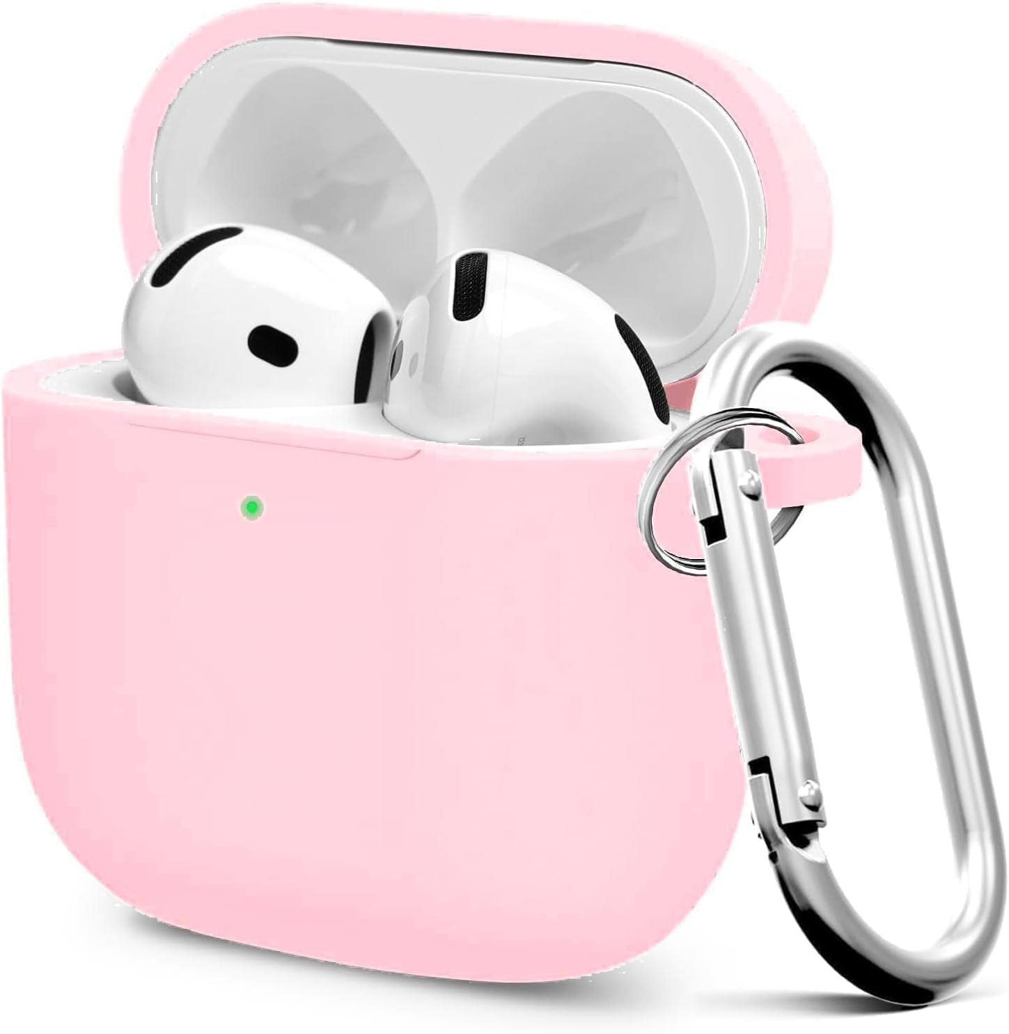 Premium Protective Case for Airpods 4Th Generation - Stylish & Durable Air Pods Case with Keychain for Air Pod & Air Pods Accessories（Pink）